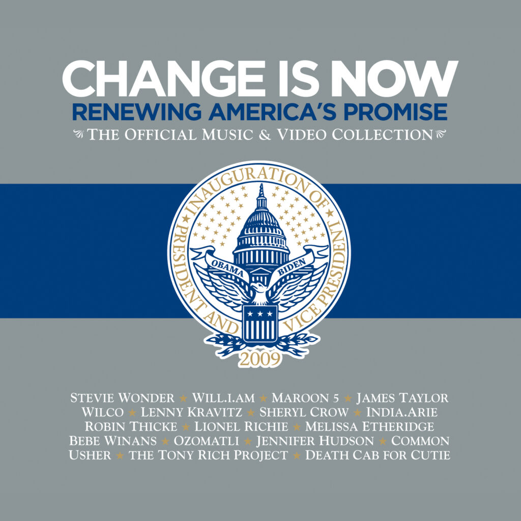 Barack Obama's Change Is Now: Renewing Americas Promise album cover art released by Hidden Beach Recordings