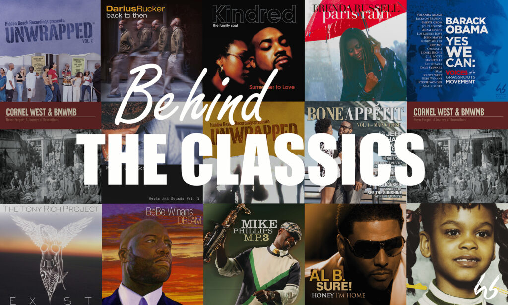 Hidden Beach Recordings featured image for their Behind The Classics blog celebrating some of their timeless hit songs, in honor of Hidden Beach Day