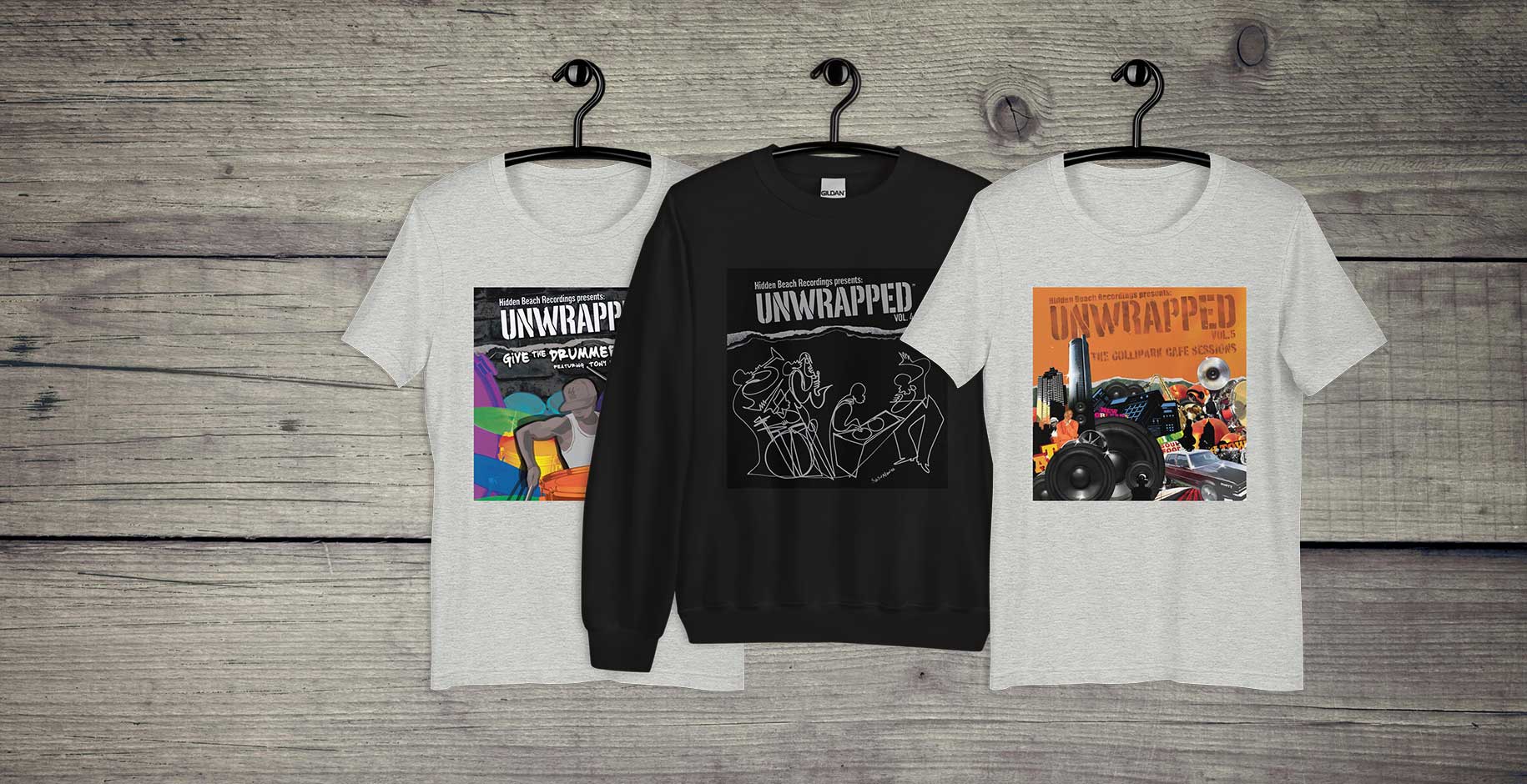 Unwrapped T shirts and Sweatshirts